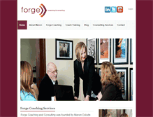 Tablet Screenshot of forgecoachingandconsulting.com
